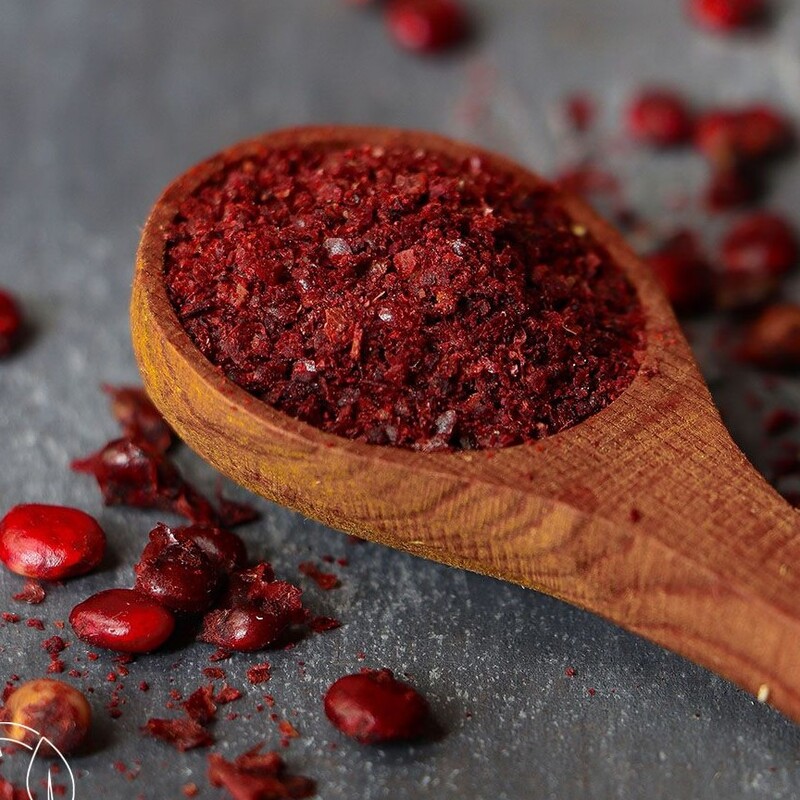 سماق قرمز تبریز یک کیلویی سبحان آسیاب شده بدون ناخالصی (پودرسماق قرمز)(سماق قرمز)